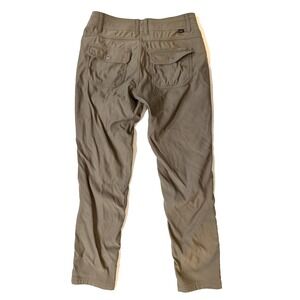 Prana Pants Womens 4 Green‎ Straight Cargo Hiking Outdoor Elastic Waist Utility